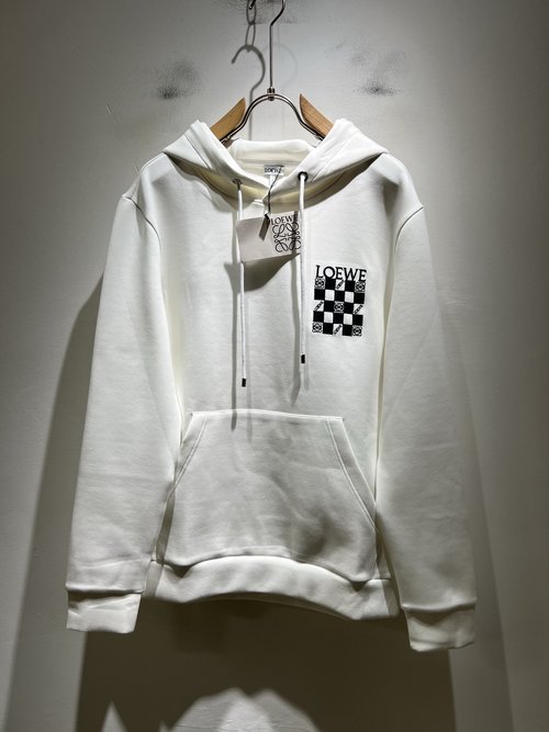 Loewe Trendy Long Sleeve Hoodie with Embroidered Logo