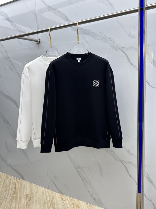 Loewe Embroidered Round-Neck Pullover Sweatshirt