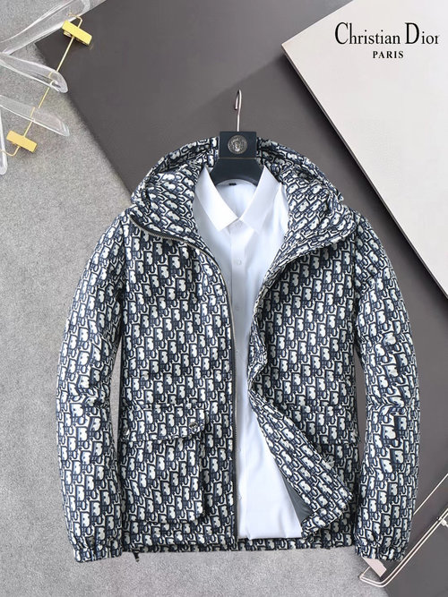 Dior 90% Down Filled Jacket with Logo and Colorful Design