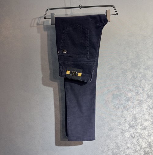 Gucci Luxurious and Comfortable Straight-Leg Casual Trousers