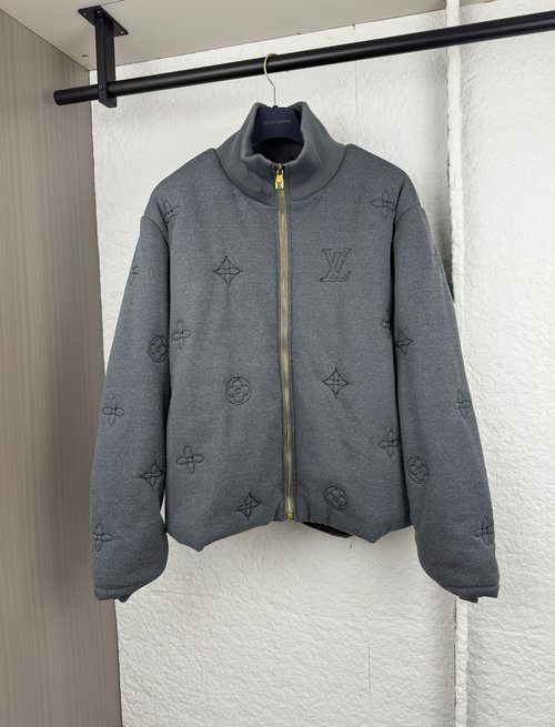 Louis Vuitton Ski Series Monogram Embroidered Cotton Coat