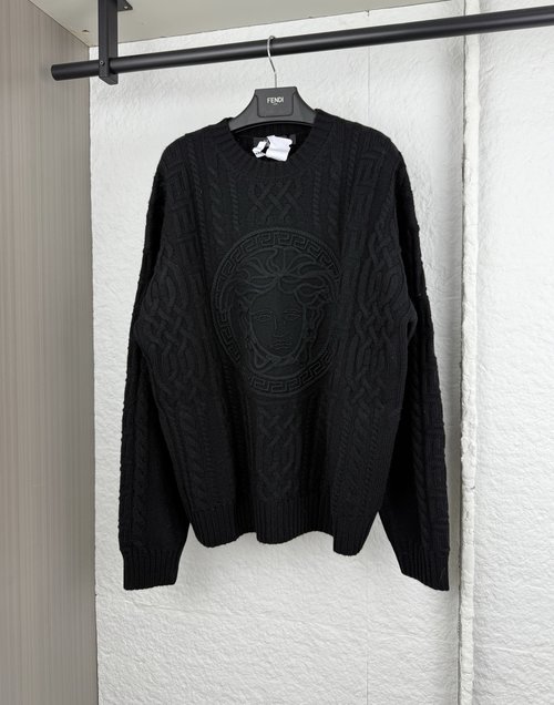 Versace Portrait Knit Sweater