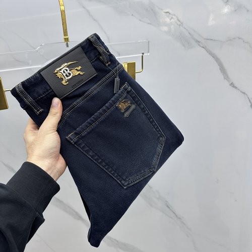 Burberry Fleece-Lined Jeans with Fine Workmanship