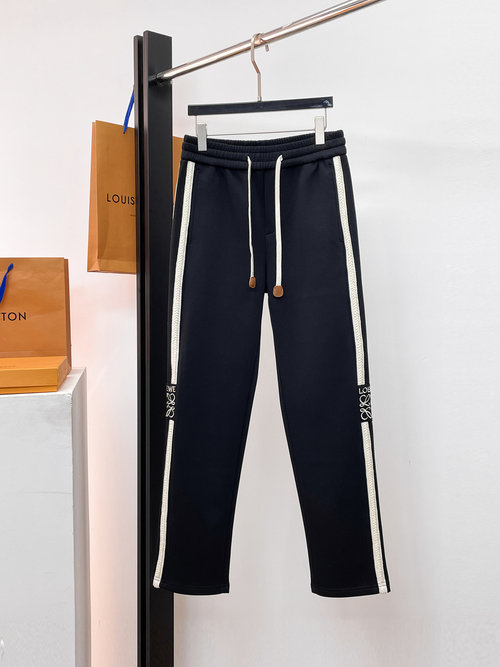 Loewe New Casual Pants with Classic Logo, High Comfort