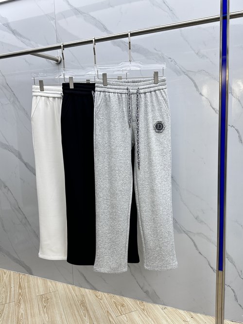Dior Warm Straight-Leg Casual Pants with High Comfort