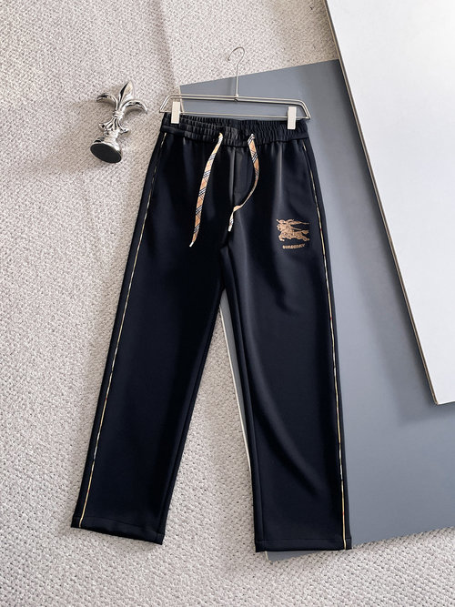 Burberry Luxury Logo Pants with Custom Fabric