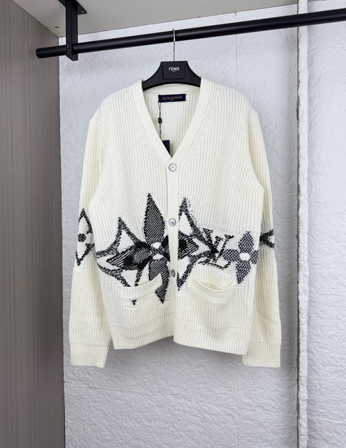 Louis Vuitton Ski Series Monogram Jacquard Knit Cardigan