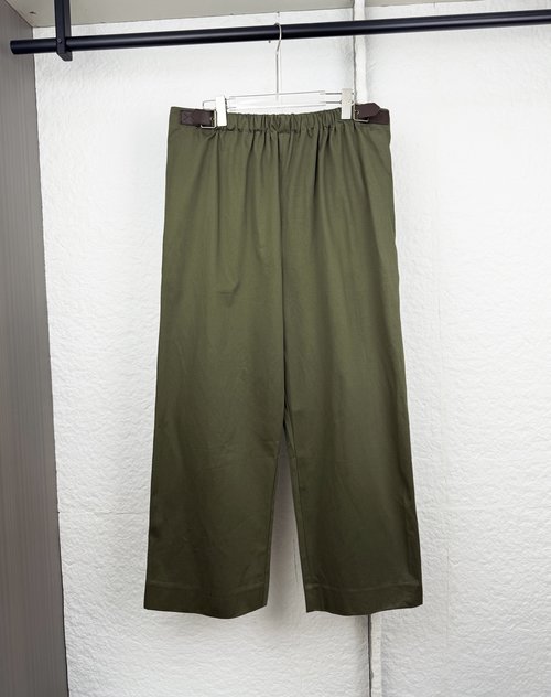 Loewe Silk Pleated Belted Casual Pants