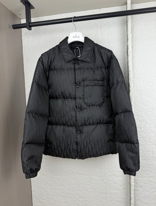 Dior All-Over Letter Pocket Down Jacket