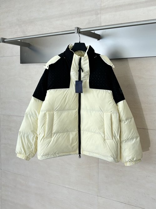 Louis Vuitton Monogram Hooded Down Jacket