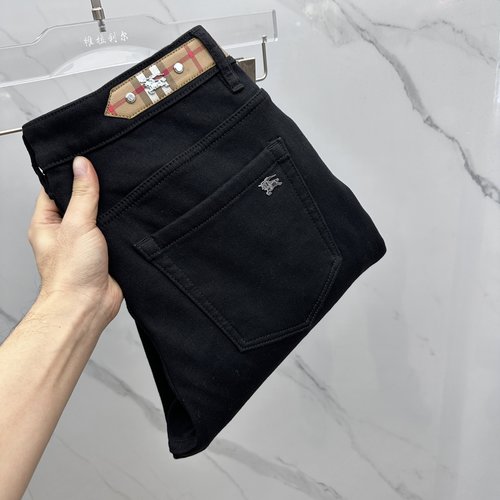 Burberry High - end Customized Fleece Jeans