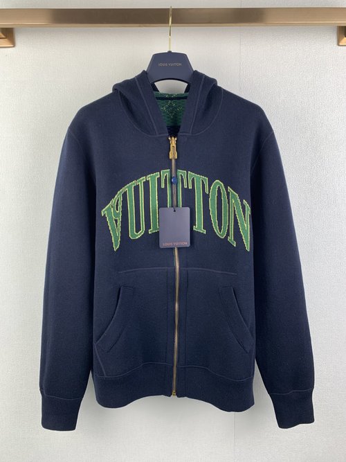 Louis Vuitton Double-Sided Hooded Knitwear for Style