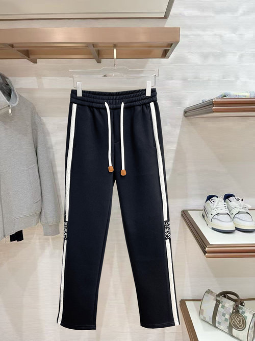 Loewe New Casual Pants with Classic Logo, High Comfort