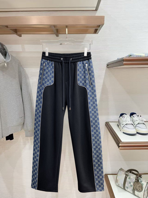 Gucci Casual Pants with Classic Logo, High Comfort