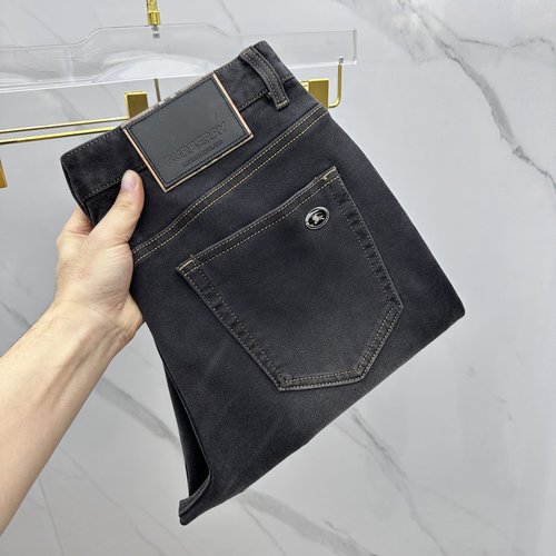 Burberry Premium Customized Washed Jeans, Breathable and Comfortable