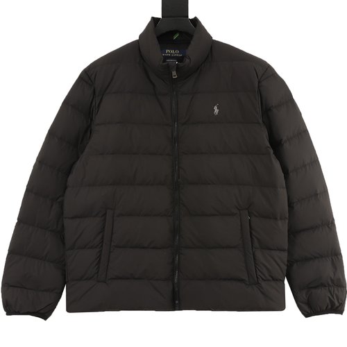 Polo Ralph Lauren Zippered Collared Packable Down Jacket with High-quality Features