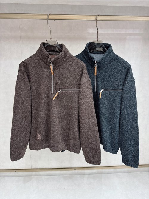 Loewe Wool Zip Sweater, Stylish and Unisex