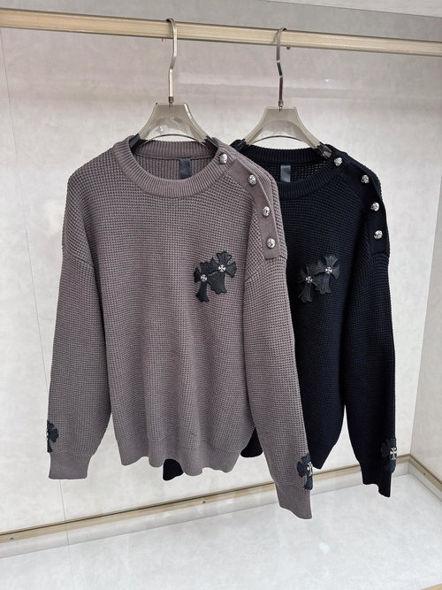 Chrome Hearts Comfortable Unisex Knit Sweater