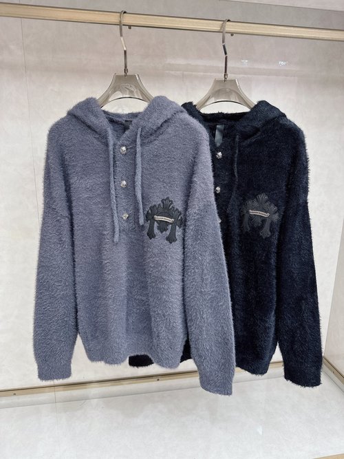 Chrome Hearts Comfortable Unisex Knit Sweater