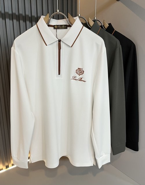 Loro Piana Comfortable Polo Shirt with Logo Embroidery
