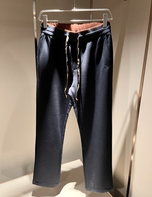 Loro Piana Comfortable All - cotton Suit with Logo Embroidery