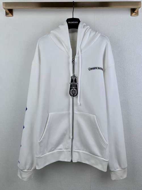 Chrome Hearts Hooded Sweatshirt with Plaster Print