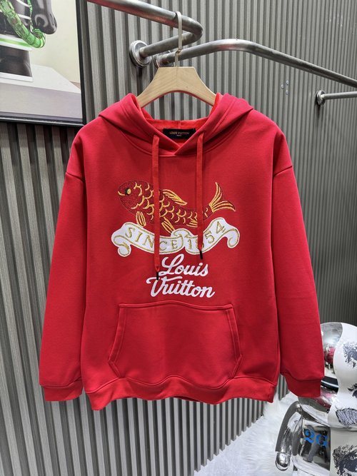 Louis Vuitton Trout Print Hoodie with Environmental Concept