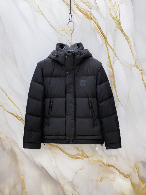 Louis Vuitton Exclusive Custom-Made High-Quality Down Jacket with Imported Fittings