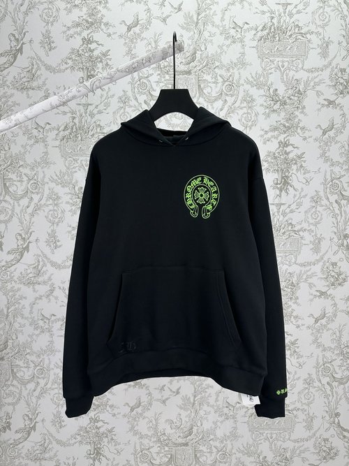Chrome Hearts Hooded Printed Sweatshirt with Classic Pattern