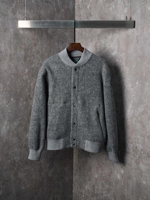 Canada Goose Fleece-Embellished Wool-Blend Jacket with Badge