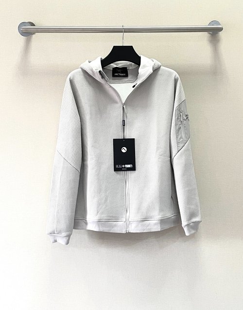 ArcTeryx Embroidered Fleece-lined Hooded Cardigan