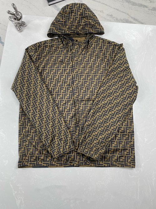 Fendi Double F Printed Reversible Jacket