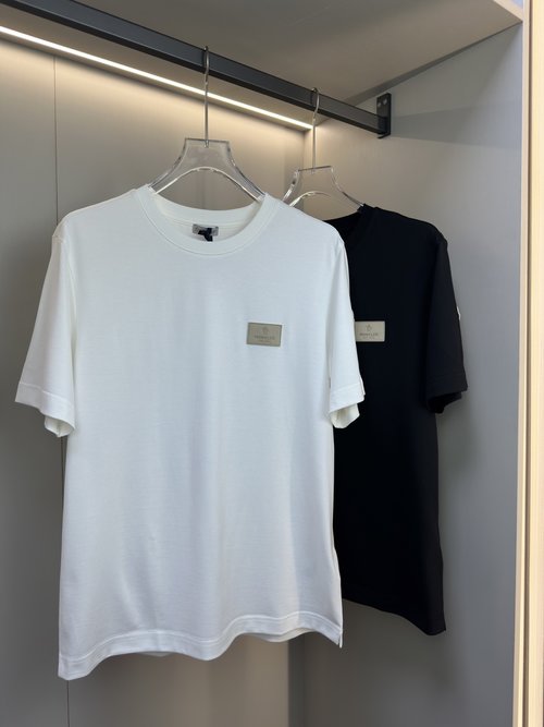 Moncler Cotton Short Sleeve T-Shirt with Logo