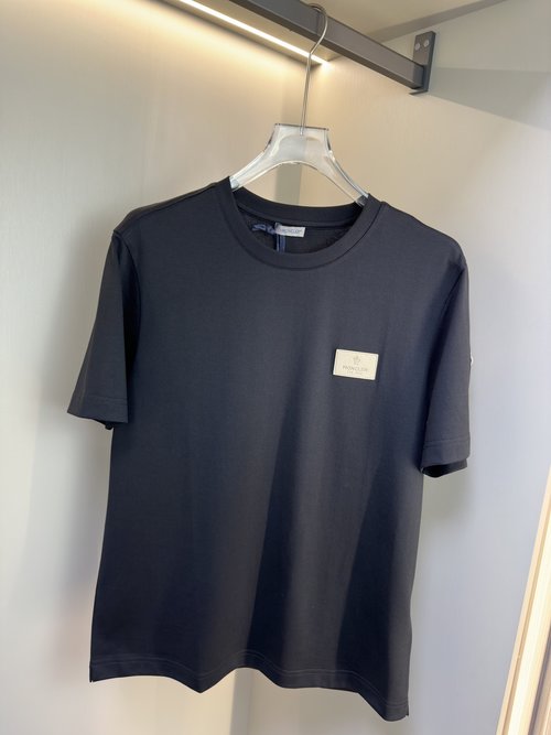 Moncler Cotton Short Sleeve T-Shirt with Logo