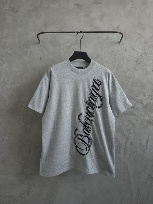 Balenciaga Embroidered Logo Cotton Short-Sleeve T-Shirt