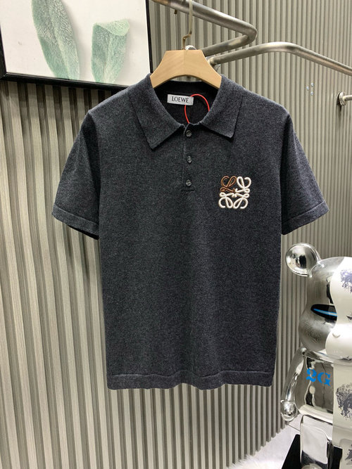 Loewe Classic Polo Shirt with Embroidered Logo for a Timeless Look