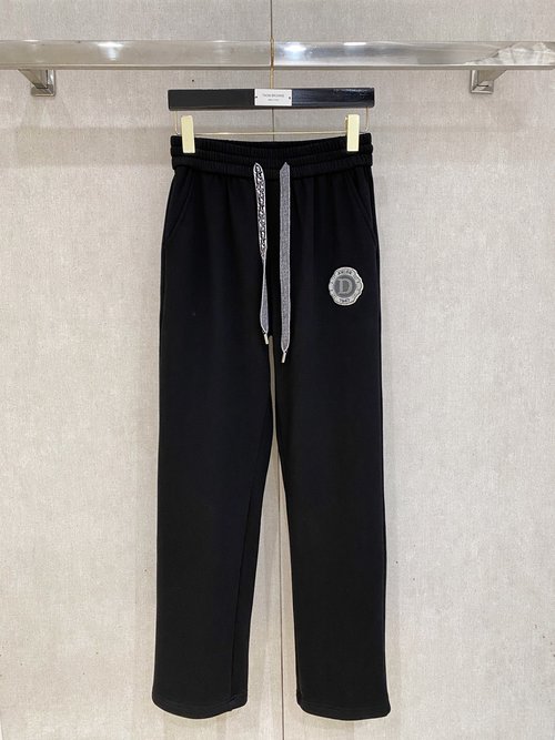 Dior Warm and Stylish Straight Loose-fit Pants