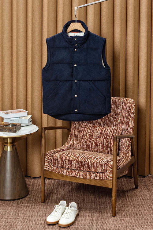 Loro Piana Soft Cashmere Down Vest with Good Design