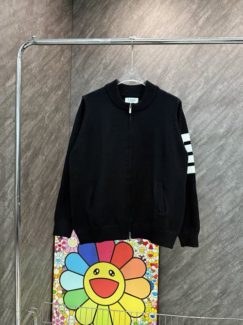 Louis Vuitton Cotton Knit Open Cardigan with 4-Bar Design