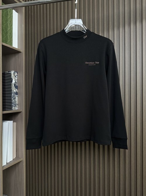 Dior Logo Patch Embroidery Baby Fleece Pullover