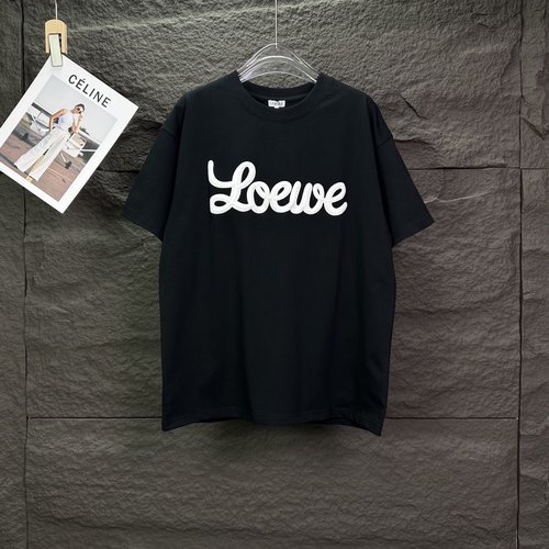 Loewe Foamed Letter Logo Short Sleeve T-Shirt