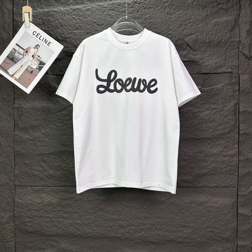 Loewe Foamed Letter Logo Short Sleeve T-Shirt