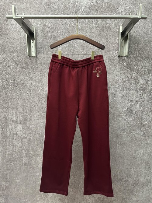 Gucci GG Embroidered Logo Casual Pants