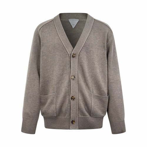 Bottega Veneta Cashmere Cardigan with Leather Hearts