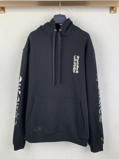 Chrome Hearts Limited Foil Printed Logo Hooded Sweatshirt