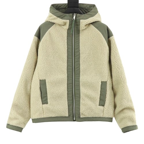 Canada Goose Reversible Fleece Zip-up Jacket with Embroidered Labels