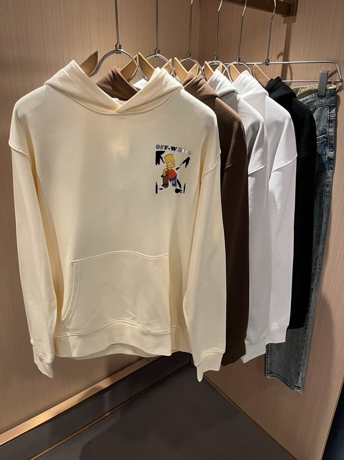 Fendi Classic Two - color Logo Printed Cotton Hoodie