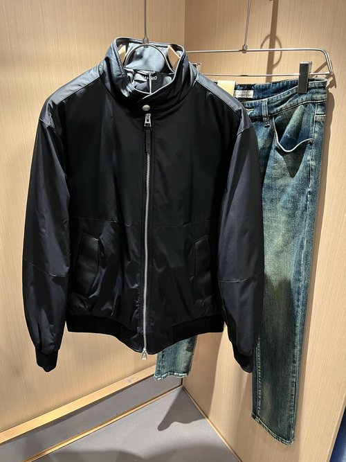 Tom Ford Breathable Down Jacket with Leather Logo