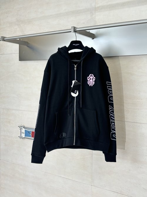 Chrome Hearts Chrome Heart Figure Sanskrit Print Hoodie