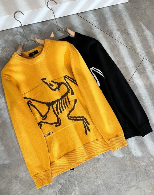 Canada Goose Knit Wool Sweater with Structural Aesthetic